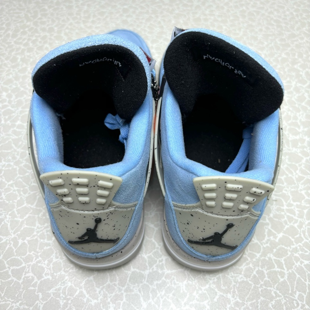 Brand New Retro 4 University Blue -Men's Sleek Trainers Sneakers Shoes - Picture 6 of 6